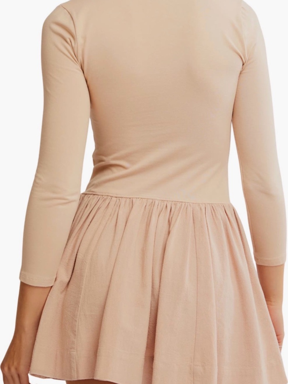 FREE PEOPLE Blush Pink Mini Dress (Tuscany) - Picture 2 of 4